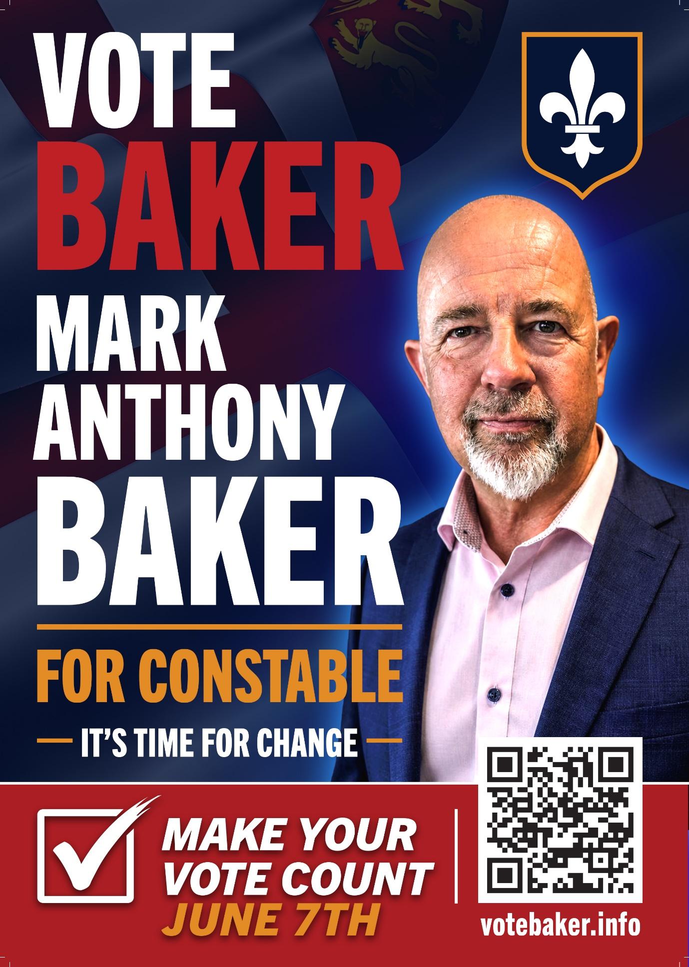 Vote Baker vertical poster reference